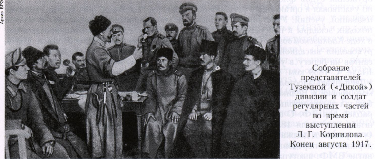 Корнилова выступление 1917