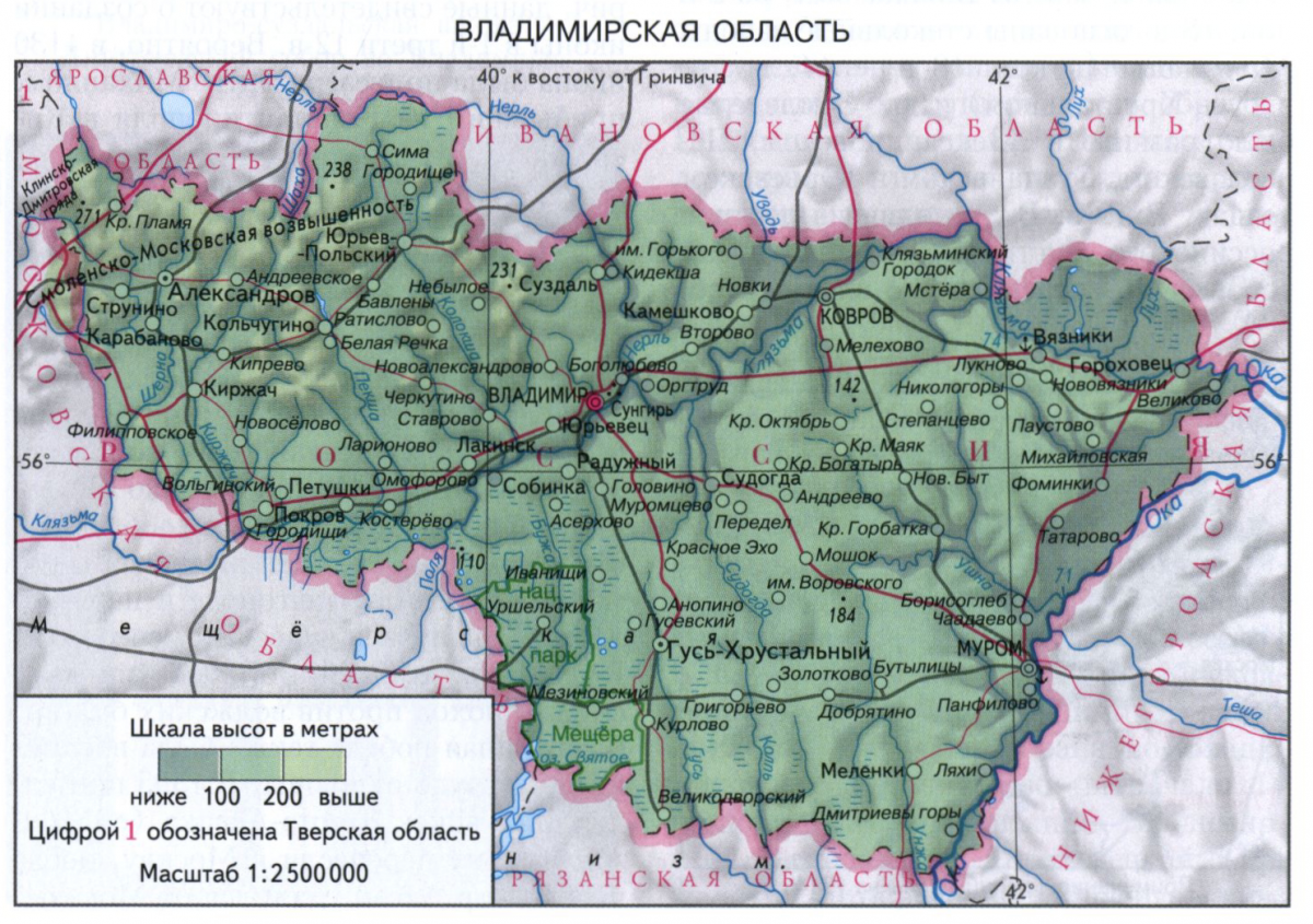 ВЛАДИМИРСКАЯ ОБЛАСТЬ