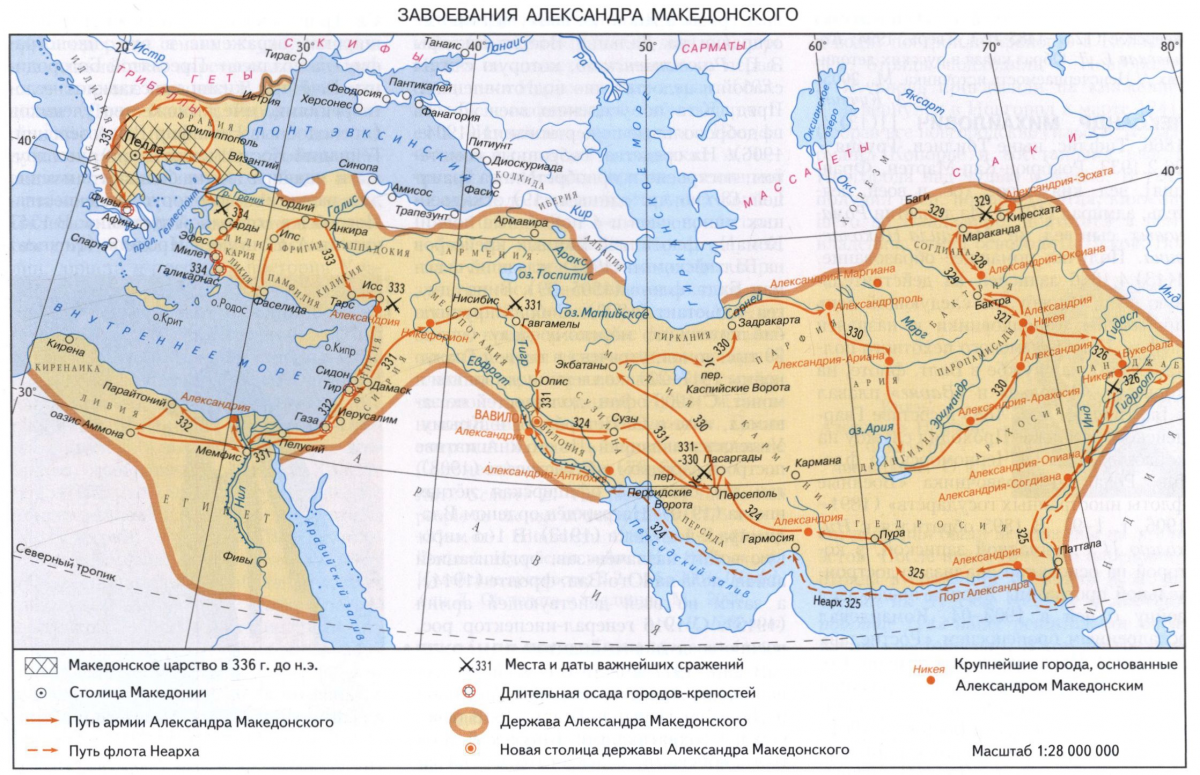 Завоевания Македонского