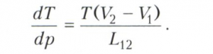 Клапейрона-Клаузиуса уравне­ние