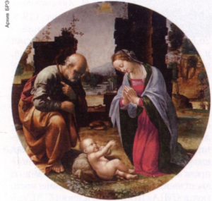 Фра Бартоломмео. «Поклонение младенцу». Около 1510. Галерея Боргезе (Рим).
