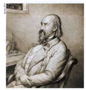 С. Г. Волконский. Портрет работы К. П. Мазера. 1849.
