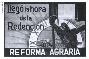 Плакат, посвящённый аграрной реформе в Гватемале. 1954.